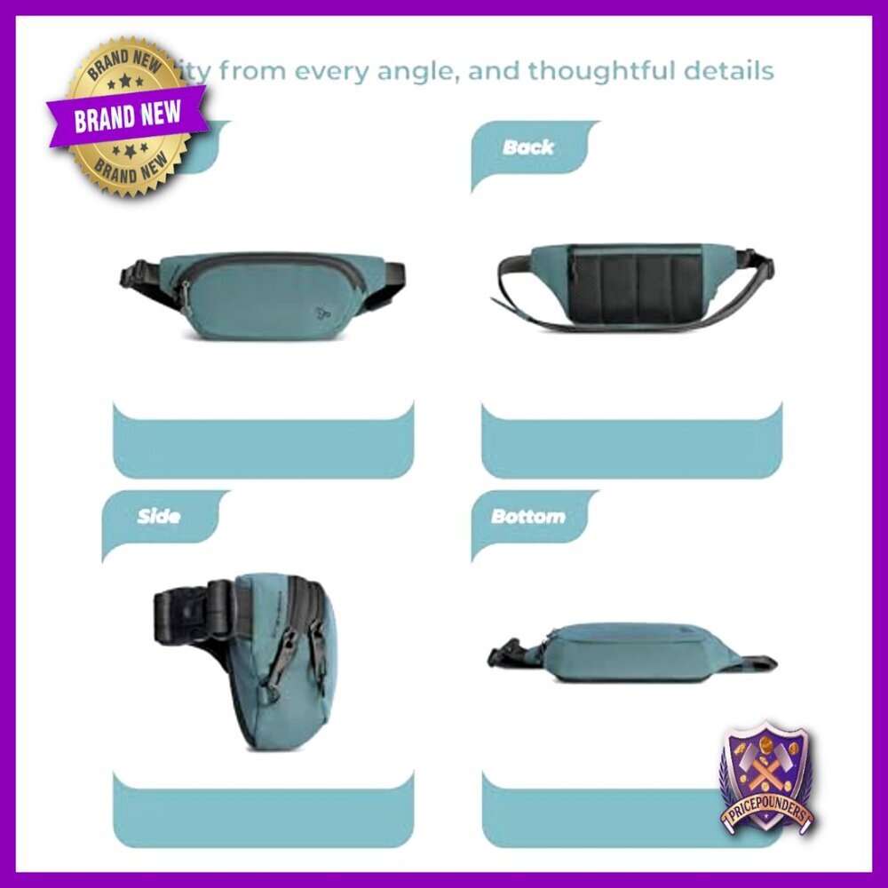 Anti-Theft Waist Pack Slash-Resistant RFID Blocking Hands-Free Travel Essential - Picture 5 of 7